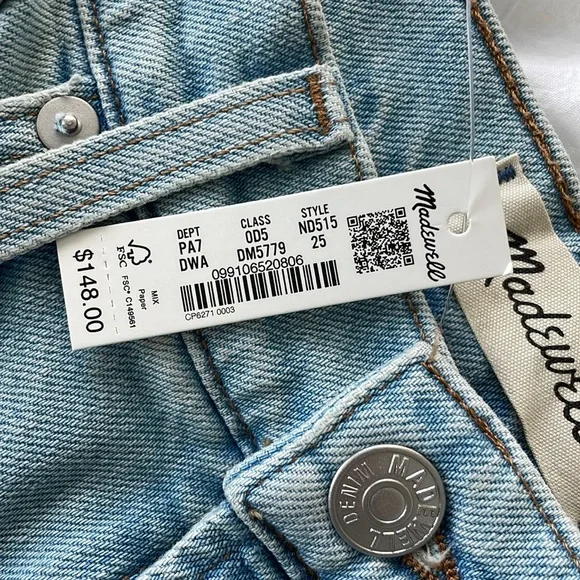 NWT Madewell Vintage Straight Jean - Picture 9 of 9